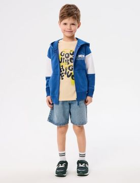 Top da jogging con zip e cappuccio - altro