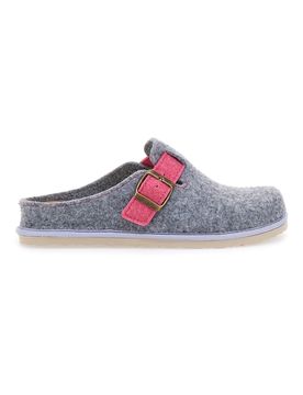 Pantofole Grigie con fibbia e sottopiede estraibile 38 cs 36