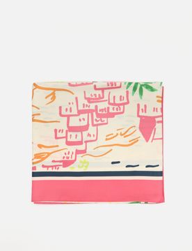 Nubes foulard stampato