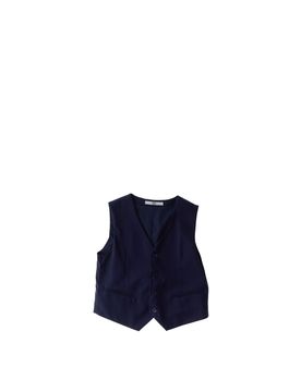 IDO Gilet misto viscosa BLU NAVY L