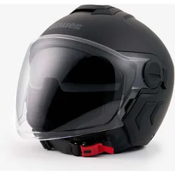 Casco Moto jet Doppia Visiera DJ-01 Mono Nero Opaco taglia M