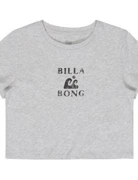 Maglietta A Maniche Corte Surfing In Town Ebjzt00655 Grey Heather XS - Billabong - FashionsVida