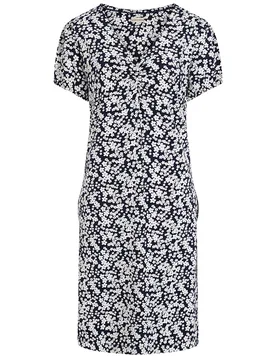 Florina Dress - Flower Print Navy - Mudd & water - FashionsVida