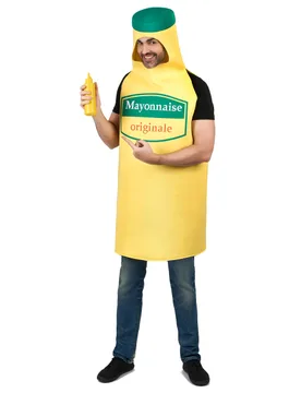 Mayonnaise Erwachsenenkostüm gelb-grün - KARNEVAL-MEGASTORE - FashionsVida