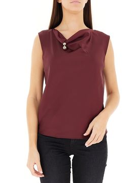 Blusa smanicata BORDEAUX XL