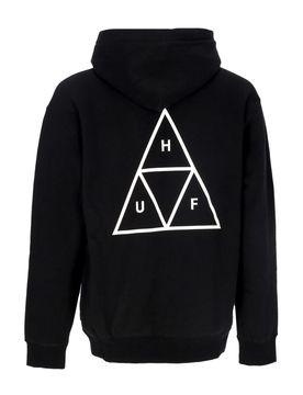 Felpa Cappuccio Uomo Set Triple Triangle Po Hoodie Black