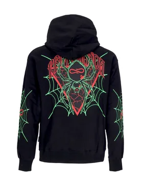 Felpa Cappuccio Uomo Triangle Web Hoodie Black - Propaganda - FashionsVida