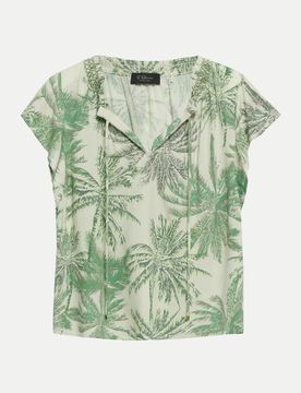 BLACK LABEL Bluse mit V-Ausschnitt Mehrfarbig 44