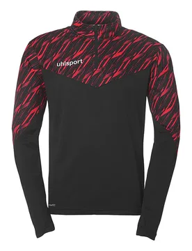 Sweat à Demi-zip Progressive 28 Black / Red 12-13 Années Garçon,Fille - Uhlsport - FashionsVida