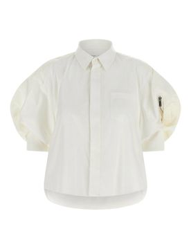 Sacai Camicia con maniche bomber