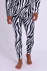 Hotel California Zebra Print Mens Baselayer Pant