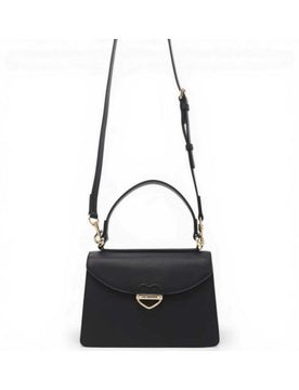 Borsa a mano Logo Zip Donna Nero in Eco-pelle