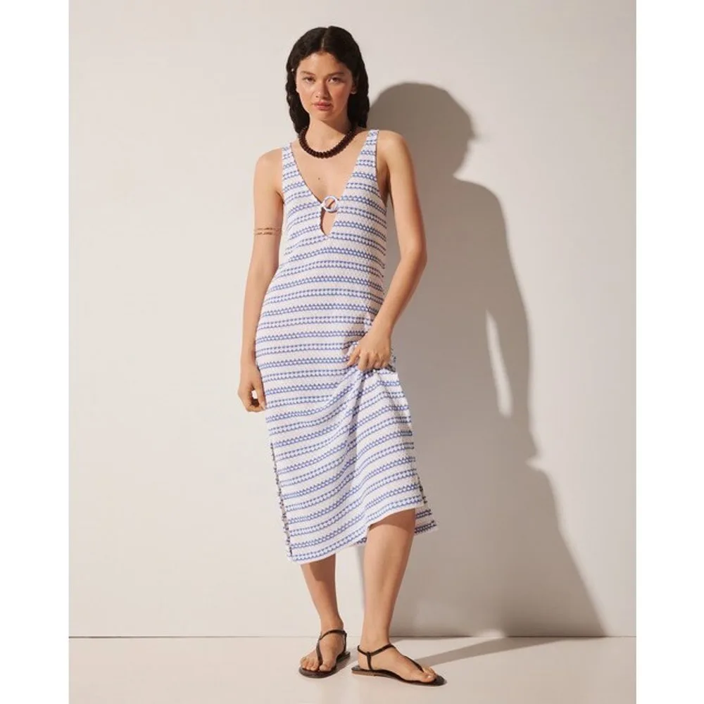 Easy Wear - Vestido largo de rayas - Easy Wear - FashionsVida