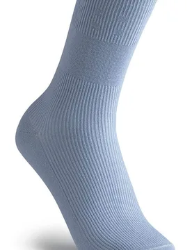 Extra Roomy Cotton‑rich Softhold® Seam‑free Socks - Denim - Size: M - Cosyfeet - FashionsVida