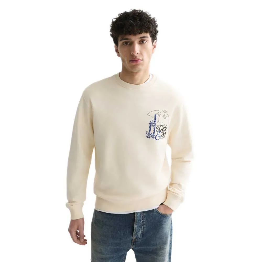 Scotch & Soda Felpa 18356 Eggnog S - Scotch & Soda - FashionsVida