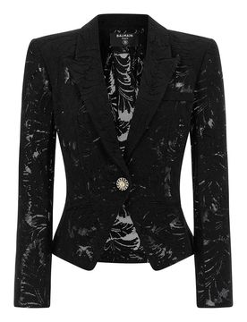 Balmain Blazer di pizzo
