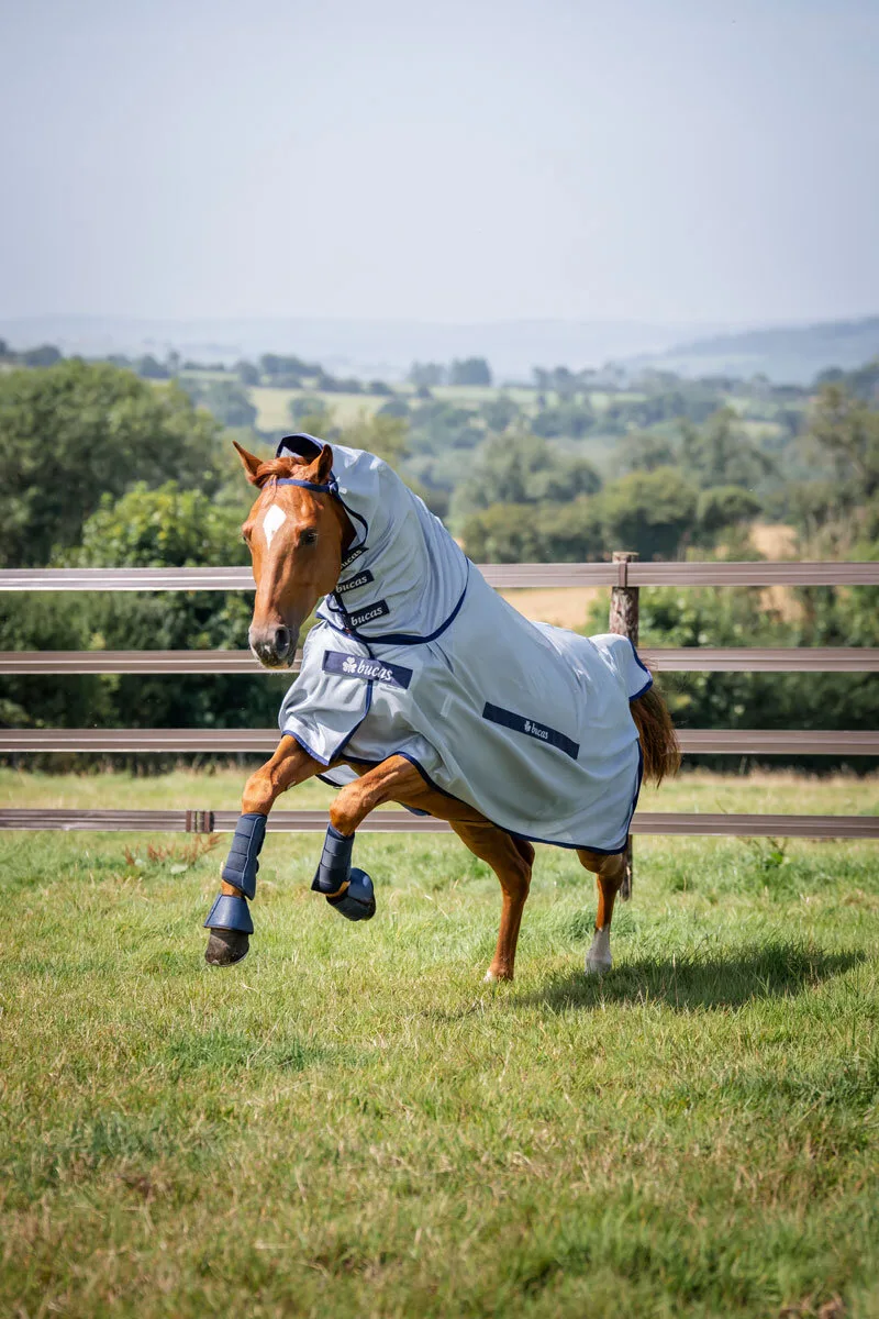 Pony-Fliegendecke Buzz-Off Full Neck, blue 95 - Bucas - FashionsVida