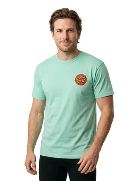 T-shirt à Manches Courtes Classic Dot Chest Mint S - Santa Cruz - FashionsVida