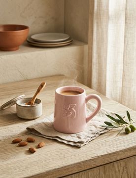 Tazza in dolomite - rosa pastello