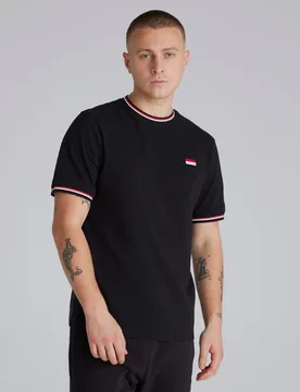 Manchester United Pique T-Shirt Black M - Raw - FashionsVida