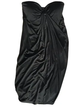 Black Strapless Jersey Dress - Catherine Malandrino - FashionsVida