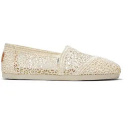 Alpargatas planas de mujer classic en crochet