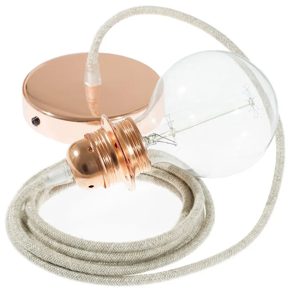 Cables Lampe Suspendue Pendel Pour Abat-jour Rn01 1 M Neutral / Copper One Size - Creative - FashionsVida