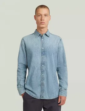 Clean slim shirt l-s male - L - FashionsVida