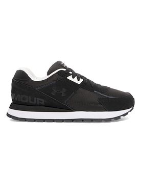 Sneakers nere in nylon con inserti scamosciati Essential Runner 37½
