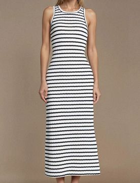 Maxivestito a righe - multicolor