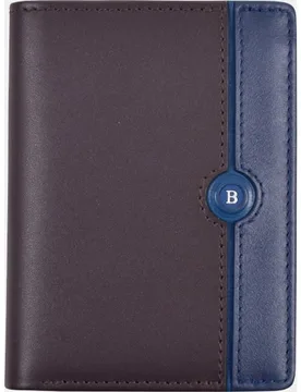 Cartera vertical de piel en con detalles a contraste - Miguel Bellido - FashionsVida