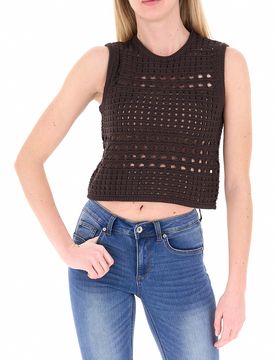 Top in maglia LIU JEANS TESTA DI MORO XS
