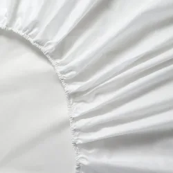 Sábana bajera ajustable percal algodón egipcio Hotel platabanda 40 cm