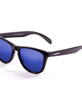 Sea Polarized Sunglasses Shiny Black / Blue One Size Men,Women - Ocean Sunglasses - FashionsVida