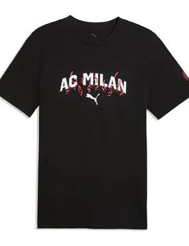T-shirt à Manches Courtes Ac Milan Ftblculture Black / White M