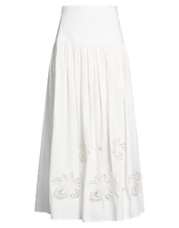 Falda midi Mujer Marfil 38 Mujer