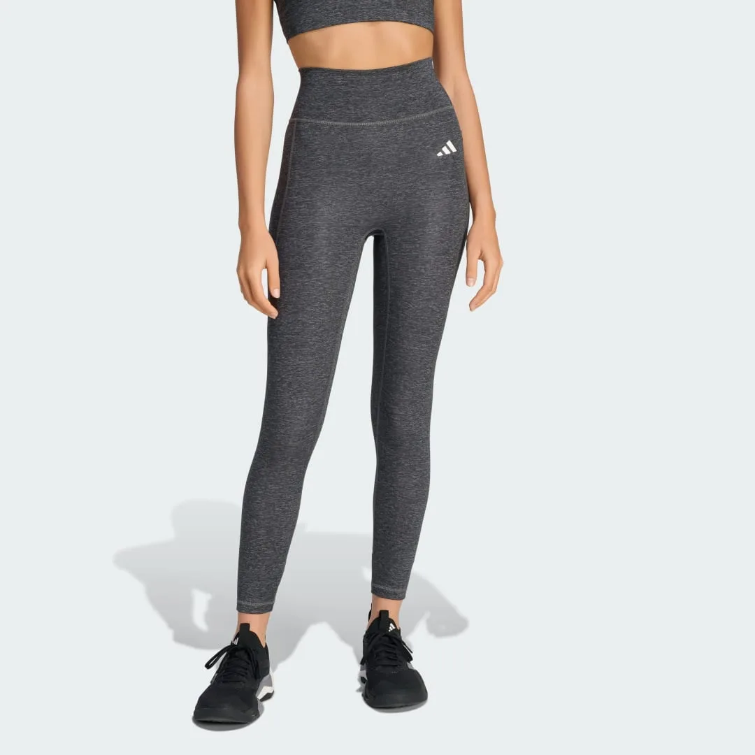Leggings Optime Essentials Workout Heather 7/8 L Grey Four Mel - Adidas - FashionsVida