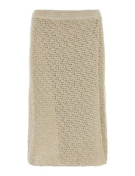 Women's Sand Crochet Skirt