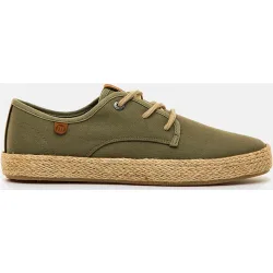 Zapatos con cordones para hombre con piso forrado de rafia