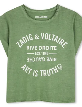 Maglietta A Maniche Corte X60532 Willow Branch 8 Anni - Zadig & Voltaire - FashionsVida