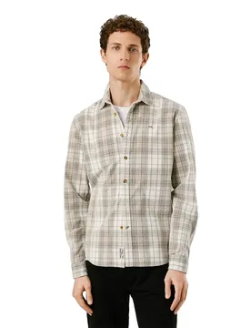 Camicia A Maniche Lunghe Camden Stone Beige S