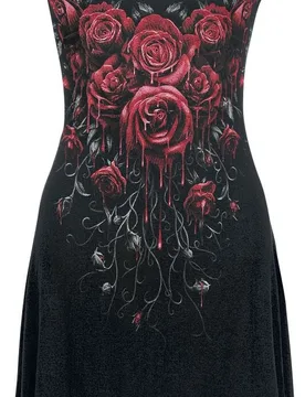 Gothic Top - Blood Rose - S bis 4XL - für Damen - Größe XXL - schwarz - Frauen - female - Spiral - FashionsVida