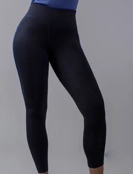 Damen Reitleggings F-Tec Vollbesatz KLkarina, navy L - Kingsland - FashionsVida