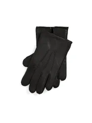 Guantes de cuero negro XL