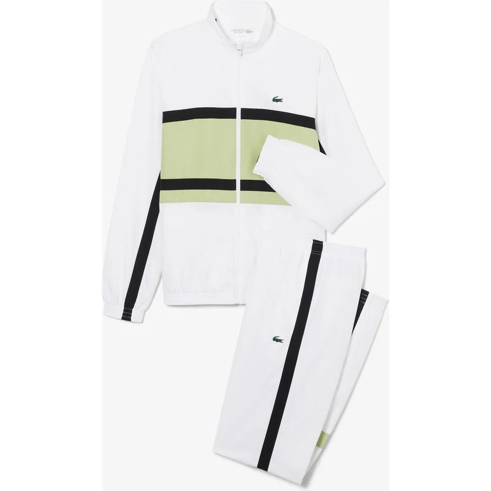 Chándal de hombre deportivo estampado en negro - Lacoste - FashionsVida