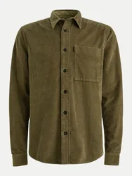 Overshirt mit Waffelstruktur Grün L