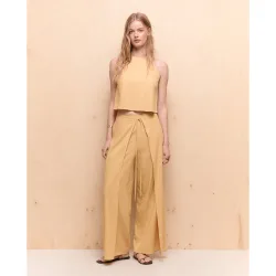 Pantalón de mujer recto capas