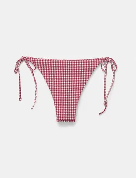 Gingham Bikini Bottoms (Size: ) - Pull&bear - FashionsVida