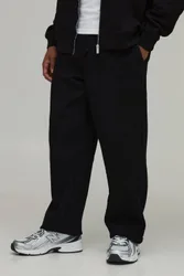 Herren Basic Oversized Jogginghose Black Größe Small