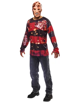 Freddy Krueger Kostüm Set für Erwachsene Oberteil und Maske - RUBIES FRANCE - FashionsVida